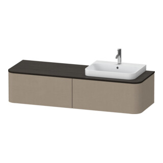 Duravit Meuble sous-lavabo o. ES Happy D.2 Plus 35,4x160 cm, 2 tiroirs, BP r, lin