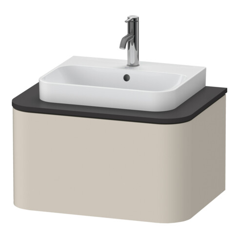 Duravit Meuble sous lavabo o. ES Happy D.2 Plus 35,4x65 cm, 1 tiroir, taupe supermat