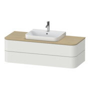 Duravit Meuble sous lavabo o. ES Happy D.2 Plus 40,8x130cm, 2 tiroirs, blanc nord s-mat