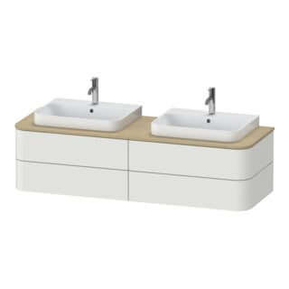Duravit Meuble sous-lavabo o. ES Happy D.2 Plus 40,8x160cm, 4 SBK, BP b, Nord blanc s-mat