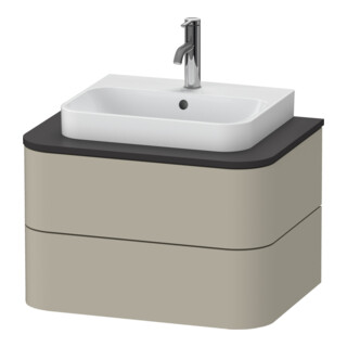 Duravit Meuble sous lavabo o. ES Happy D.2 Plus 40,8x65 cm, 2 tiroirs, taupe mat soyeux