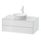 Duravit Meuble sous-lavabo o. ES White Tulip 40,8x100x55 cm, 2 tiroirs, blanc brillant-1