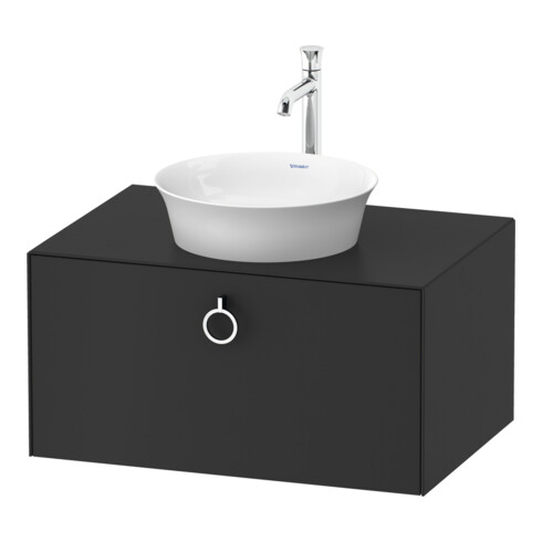 Duravit Meuble sous lavabo o. ES White Tulip 40,8x80x55,1 H, avec tiroir, graphite mat s-matt