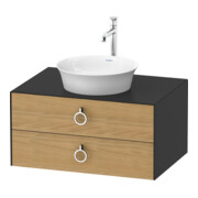 Duravit Meuble sous-lavabo o. ES White Tulip 40,8x80x55, 2 SBK, avec G, E N gris mat-1