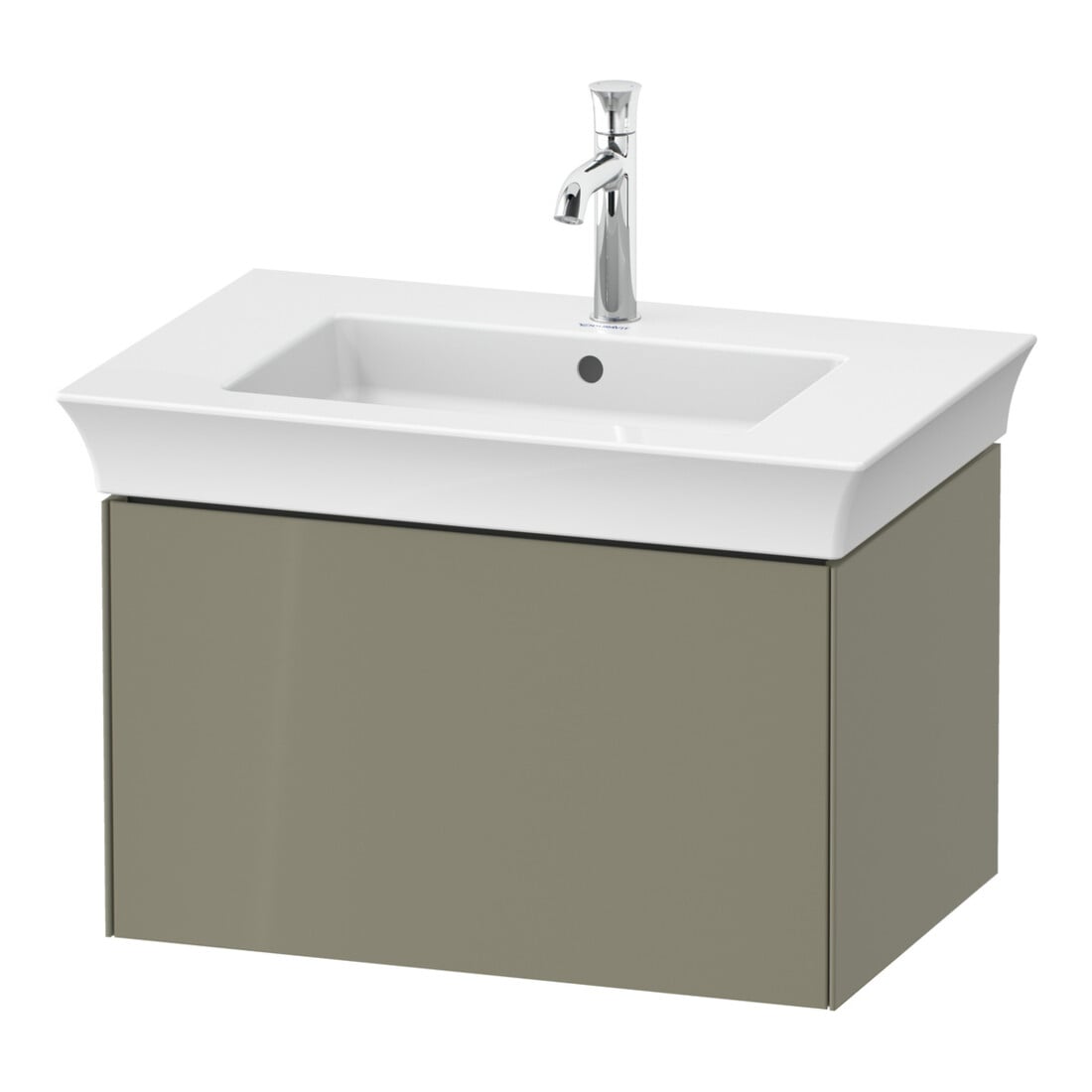 Duravit Meuble sous lavabo o. ES White Tulip 41x68,4x45,8cm, 1 tiroir, gris pierre brillant