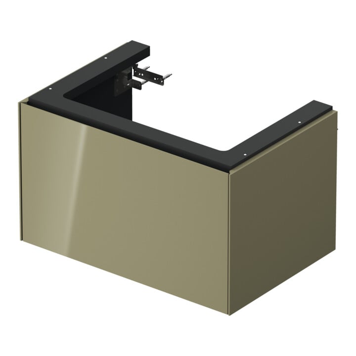 Duravit Meuble sous lavabo o. ES White Tulip 41x68,4x45,8cm, 1 tiroir, gris pierre brillant
