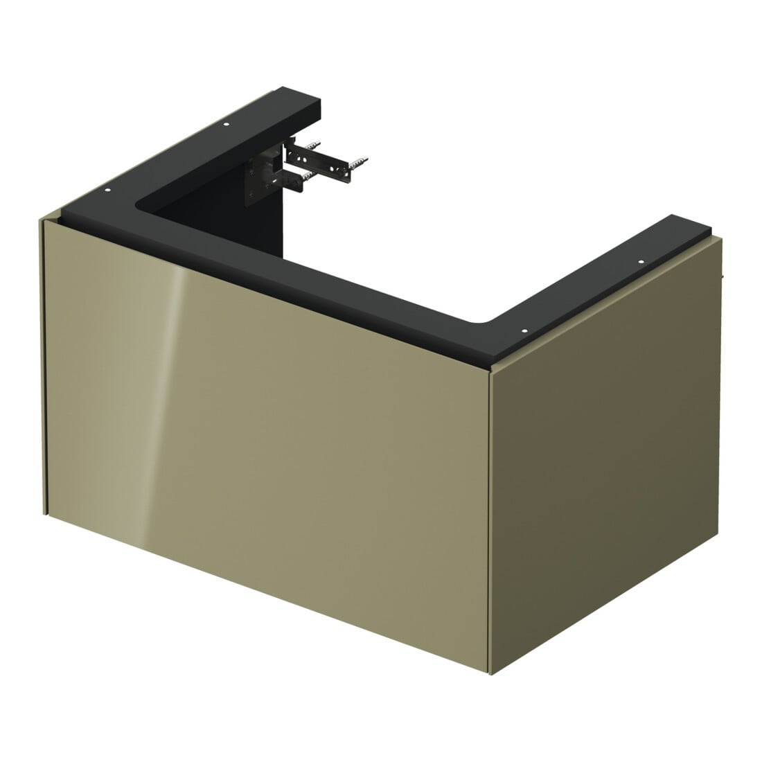 Duravit Meuble sous lavabo o. ES White Tulip 41x68,4x45,8cm, 1 tiroir, gris pierre brillant