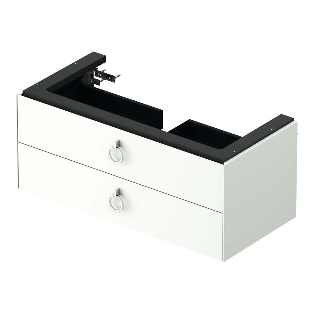 Duravit Meuble sous-lavabo o. ES White Tulip 41x98,4x45,8 cm, 2 tiroirs, blanc satin