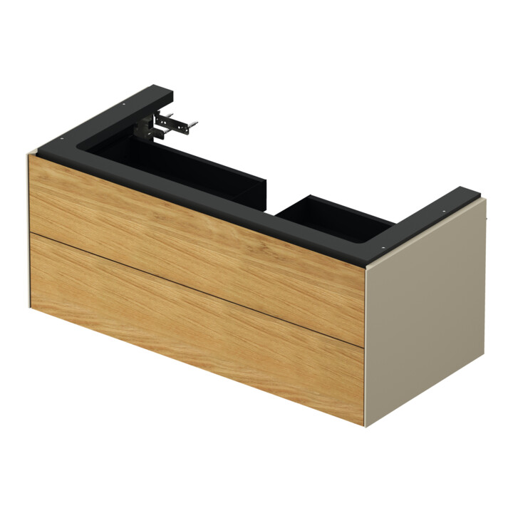 Duravit Meuble sous lavabo o. ES White Tulip 41x98,4x45,8 cm, 2 tiroirs, E N tau s-mat