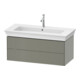 Duravit Meuble sous-lavabo o. ES White Tulip 41x98,4x45,8cm, 2 tiroirs, gris pierre mat-1