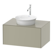 Duravit Meuble sous-lavabo o. ES White Tulip 75,1x35x41 cm, sol, taupe satinée