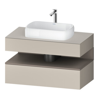 Duravit Meuble sous-lavabo Qatego 100x55x60 cm, avec portes, placard, niche