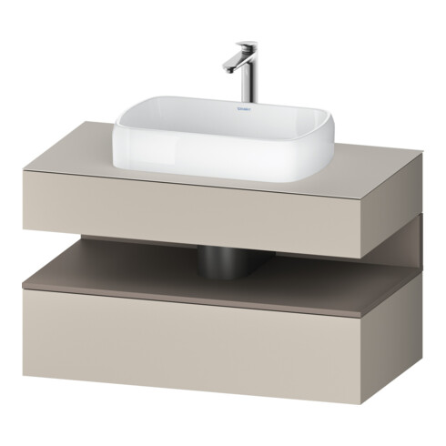 Duravit Meuble sous-lavabo Qatego 100x55x60 cm, avec portes, placard, niche