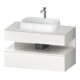 Duravit Meuble sous-lavabo Qatego 100x55x60 cm, blanc brillant/blanc mat, 1 porte-1