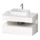 Duravit Meuble sous-lavabo Qatego 100x55x60 cm, blanc brillant, consoles, niche-1