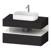 Duravit Meuble sous-lavabo Qatego 100x55x60 cm, blanc/gris m, pl, niche
