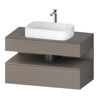 Duravit Meuble sous lavabo Qatego 100x55x60 cm, blanc mat, 1 tiroir