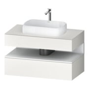 Duravit Meuble sous-lavabo Qatego 100x55x60 cm, blanc mat, 1 tiroir-1