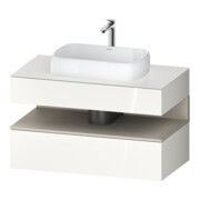 Duravit Meuble sous-lavabo Qatego 100x55x60 cm, blanc mat, 1 tiroir-1
