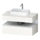 Duravit Meuble sous-lavabo Qatego 100x55x60 cm, blanc mat/blanc brillant, 1 tiroir-1