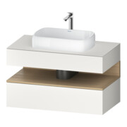 Duravit Meuble sous-lavabo Qatego 100x55x60 cm, blanc mat, niche