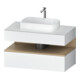 Duravit Meuble sous-lavabo Qatego 100x55x60 cm, blanc mat, placage, niche-1