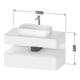 Duravit Meuble sous-lavabo Qatego 100x55x60 cm, E ch/bl m, Pl, niche