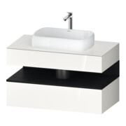 Duravit Meuble sous lavabo Qatego 100x55x60 cm, E chêne clair/blanc, 1 tiroir-1