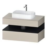 Duravit Meuble sous-lavabo Qatego 100x55x60 cm, E chêne clair/taupe, Pl, niche-1