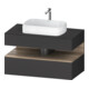 Duravit Meuble sous-lavabo Qatego 100x55x60 cm, E Ma/Gris m, Pl, 1 tiroir-1