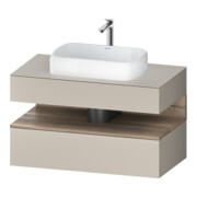 Duravit Meuble sous lavabo Qatego 100x55x60 cm, E Ma/t m, Pl, 1 tiroir-1