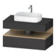 Duravit Meuble sous lavabo Qatego 100x55x60 cm, E na/gris, Pl, 1 tiroir-1