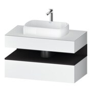 Duravit Meuble sous-lavabo Qatego 100x55x60 cm, gris m/blanc m, Pl, 1 tiroir-1
