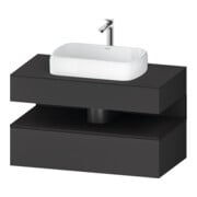 Duravit Meuble sous lavabo Qatego 100x55x60 cm, gris m/Gr m, Pl, 1 porte-1