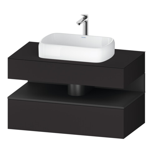Duravit Meuble sous-lavabo Qatego 100x55x60 cm, gris m/Gr m, Pl, 1 tiroir