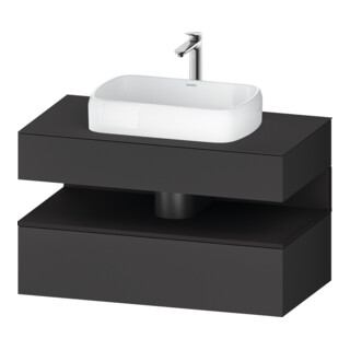 Duravit Meuble sous lavabo Qatego 100x55x60 cm, gris m/Gr m, Pl, niche