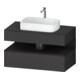Duravit Meuble sous lavabo Qatego 100x55x60 cm, gris m/Gr m, Pl, niche-1