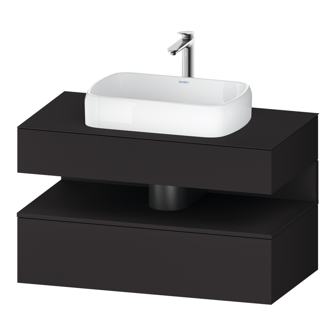 Duravit Meuble sous lavabo Qatego 100x55x60 cm, gris, Pl, niche