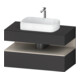 Duravit Meuble sous-lavabo Qatego 100x55x60 cm, tiroir avec poignée, placage, niche-1