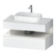Duravit Meuble sous lavabo Qatego 100x55x60cm, blanc brillant/blanc mat, Pl, niche-1