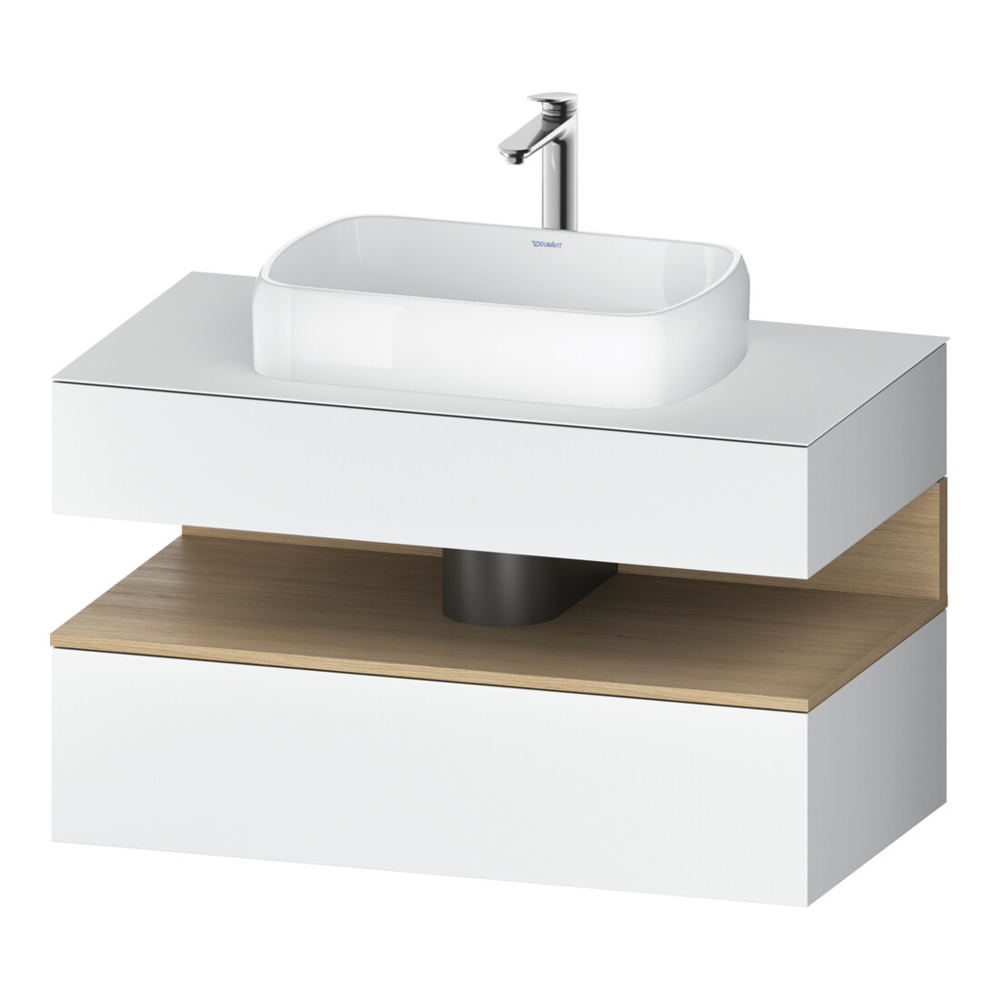 Duravit Meuble sous-lavabo Qatego 100x55x60cm, blanc mat, 1 tiroir