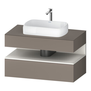 Duravit Meuble sous-lavabo Qatego 100x55x60cm, blanc mat/brillant, 1 tiroir