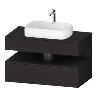 Duravit Meuble sous-lavabo Qatego 100x55x60cm, gris, PL, 1 tiroir