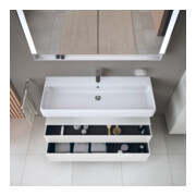 Duravit Meuble sous-lavabo Qatego 119x47x59 cm, blanc, 1 porte, avec niche-2