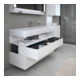 Duravit Meuble sous-lavabo Qatego 119x47x59 cm, blanc, 1 porte, avec niche-4