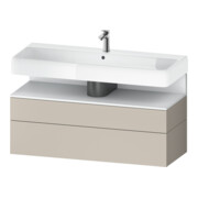 Duravit Meuble sous-lavabo Qatego 119x47x59 cm, blanc mat, 1 porte, 1 tiroir-1