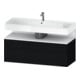 Duravit Meuble sous lavabo Qatego 119x47x59 cm, blanc mat, 1 porte, 1 tiroir-1