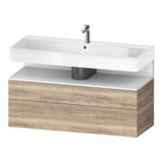 Duravit Meuble sous-lavabo Qatego 119x47x59 cm, blanc mat, 1 porte, 1 tiroir-1