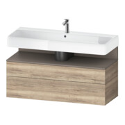 Duravit Meuble sous lavabo Qatego 119x47x59 cm, blanc mat, 1 porte, 1 tiroir-1