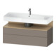 Duravit Meuble sous-lavabo Qatego 119x47x59 cm, blanc mat, 1 porte, 1 tiroir-1
